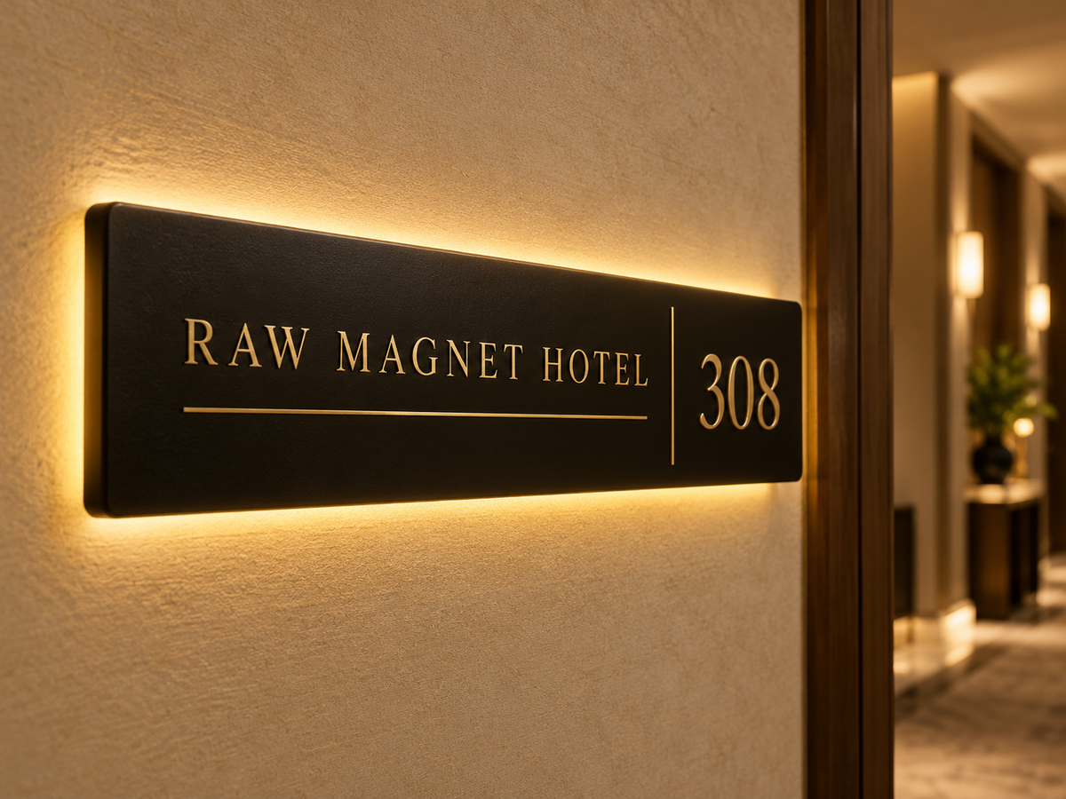 Hotel Room Number — Wide LED Sign